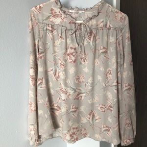 Keyhole Neck Blouse